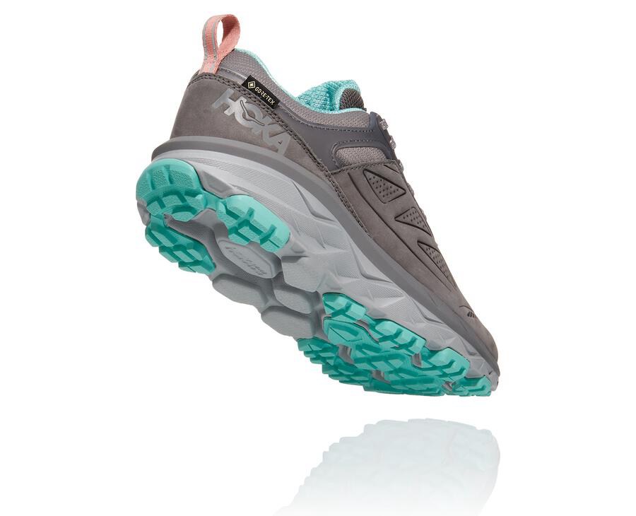 Hoka Australia One One Challenger Low GORE-TEX - Womens Trail Shoes Grey - KUMPG-6803